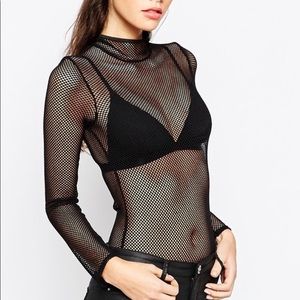 🔥FOREVER 21 - Fishnet Bodysuit🔥